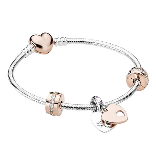 925 sterling zilveren armband met bedels – luxe zilveren sieraden voor vrouwen