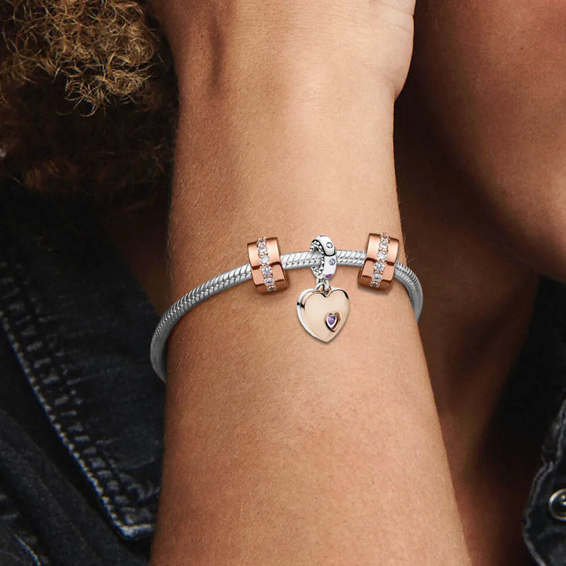 925 sterling zilveren armband met bedels – luxe zilveren sieraden voor vrouwen
