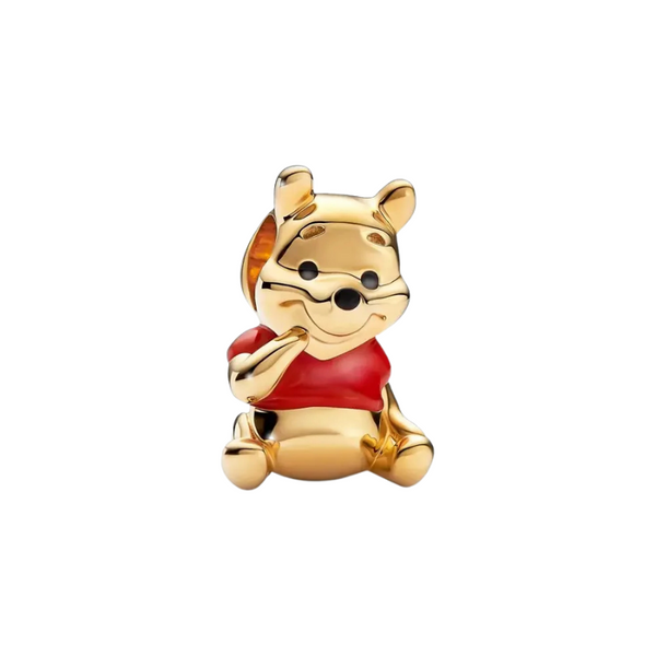 925 sterling zilveren bedel, perfect voor personaliseren armbanden in pandora stijl, winnie the pooh thema bedel in zilver. luxe sieraden voor vrouwen.